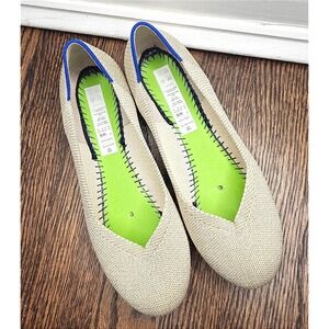 Rothy's The Flat Ballet Gold Slip On Round Toe Size 6